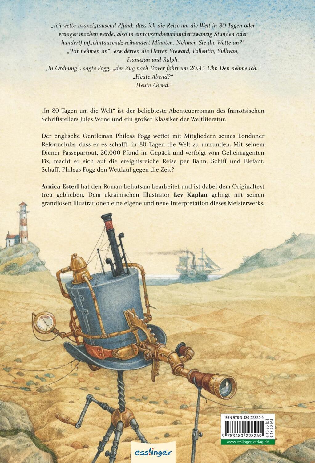 Rückseite: 9783480228249 | In 80 Tagen um die Welt | Jules Verne (u. a.) | Buch | 80 S. | Deutsch