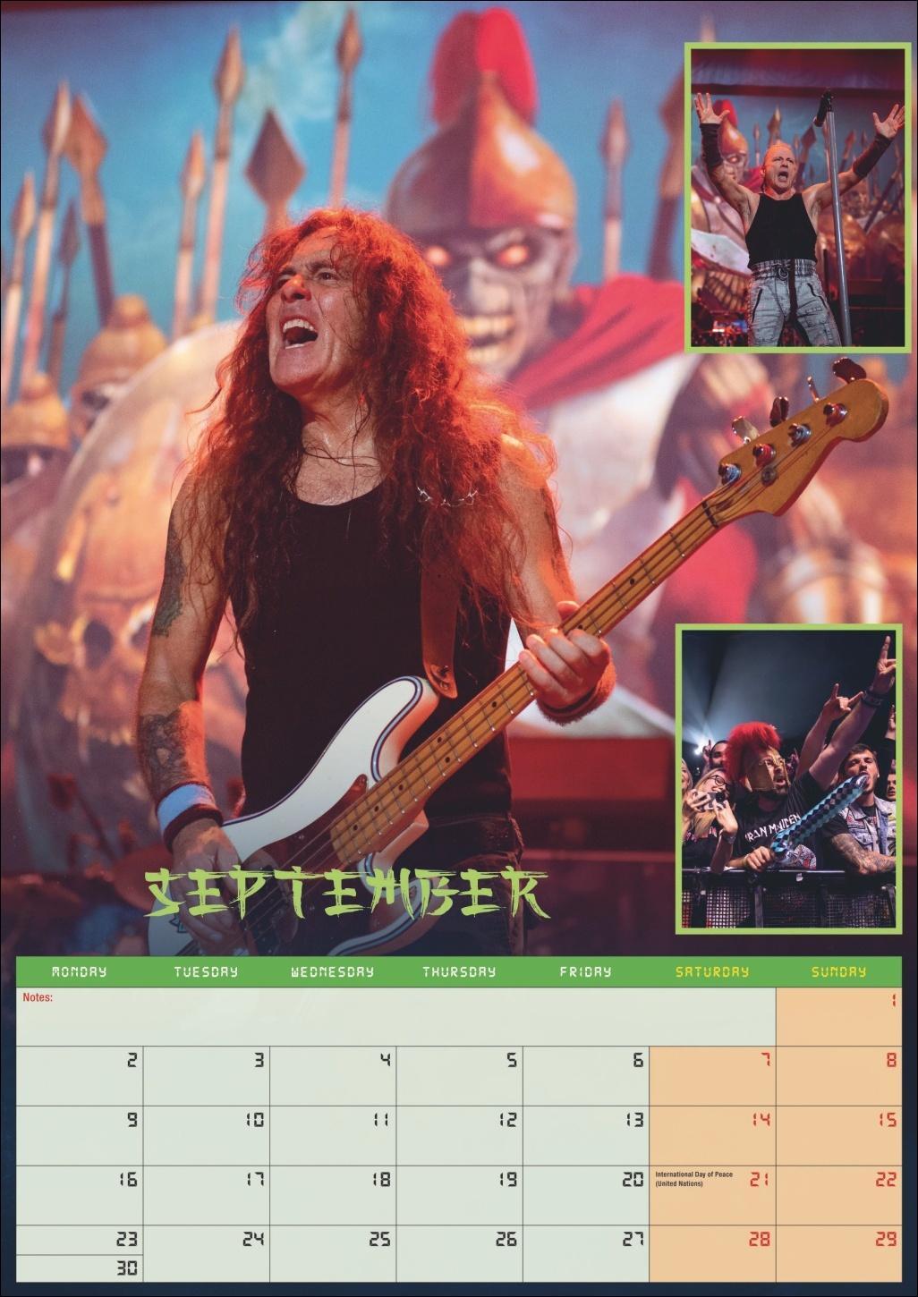 Bild: 9783840196744 | Iron Maiden Posterkalender 2025 | Kalender | Danilo | Spiralbindung