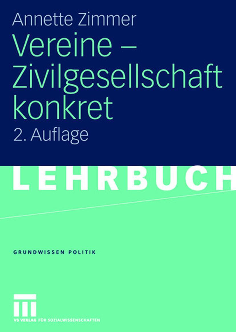 Cover: 9783531151809 | Vereine - Zivilgesellschaft konkret | Annette Zimmer | Taschenbuch