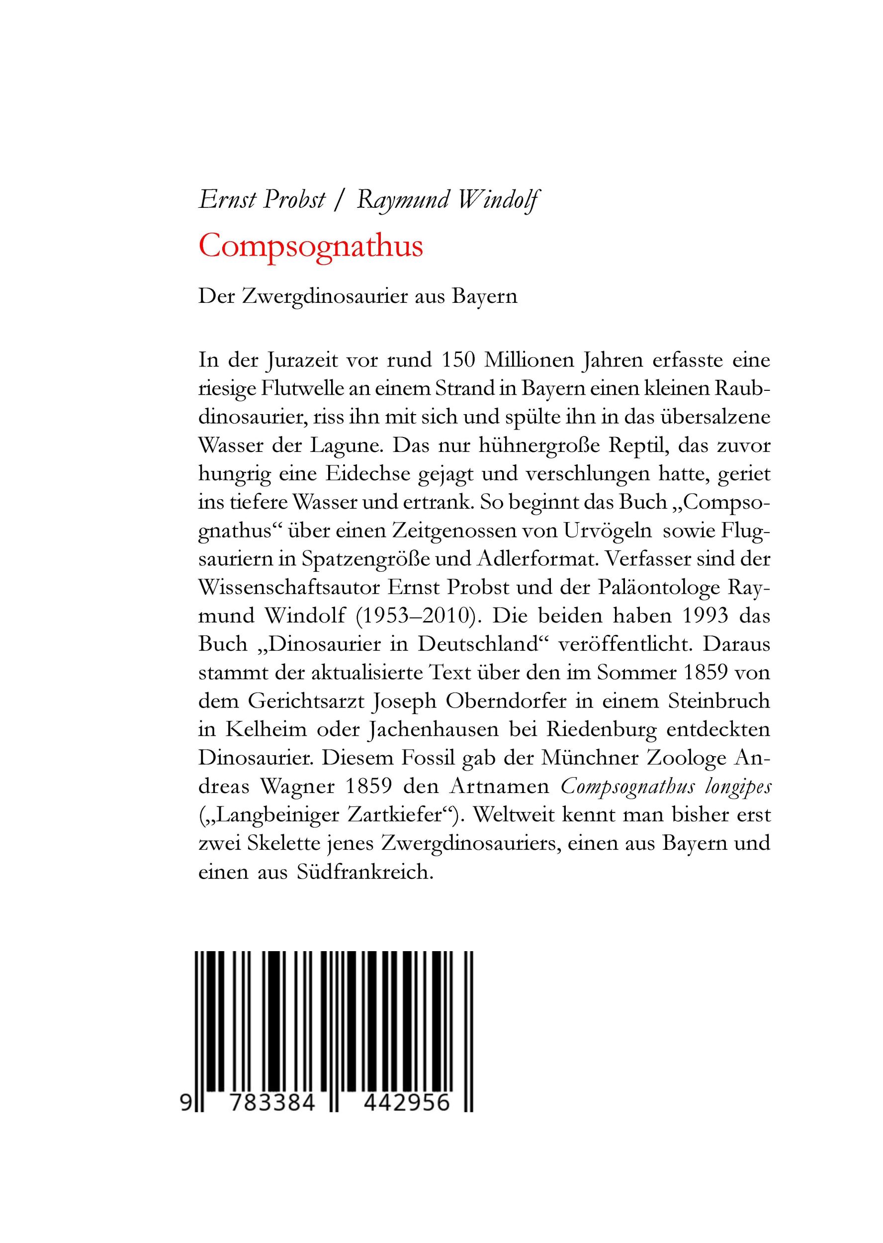 Rückseite: 9783384442956 | Compsognathus | Der Zwergdinosaurier aus Bayern | Windolf (u. a.)