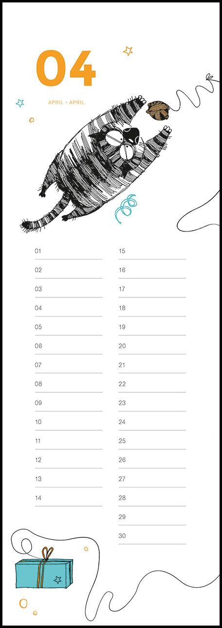 Bild: 4002725967701 | Geburtstagskalender Cats | Kalender | 26 S. | Deutsch