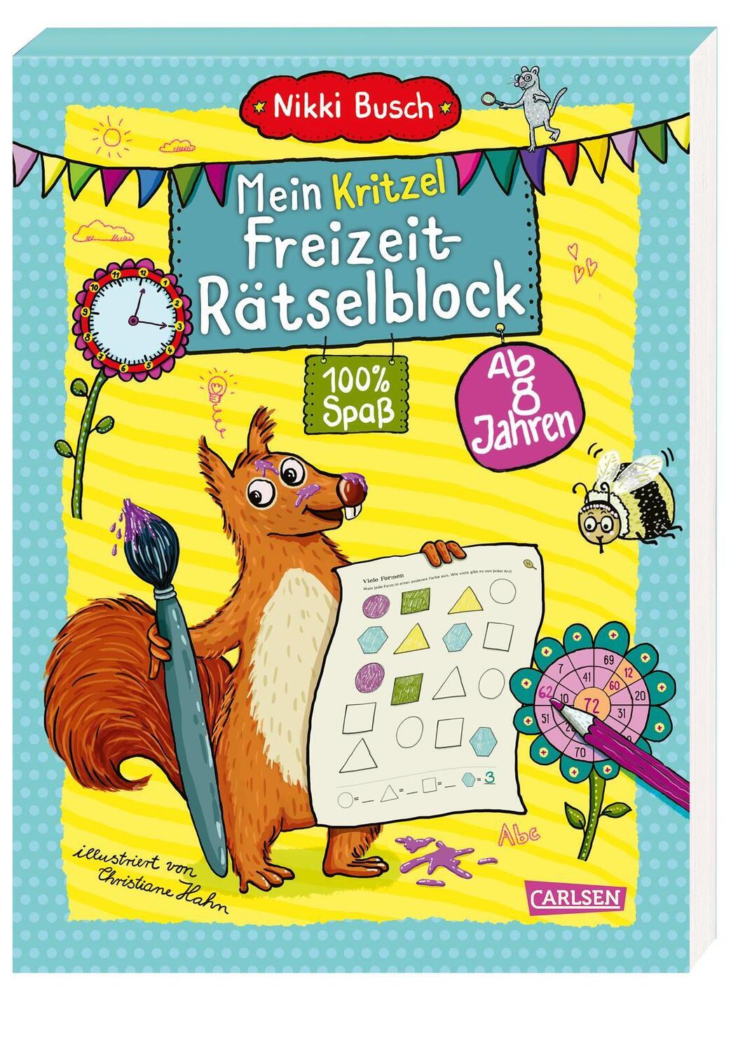 Cover: 9783551191533 | Mein großer Freizeit Kritzel- und Rätselblock | Nikki Busch | Buch
