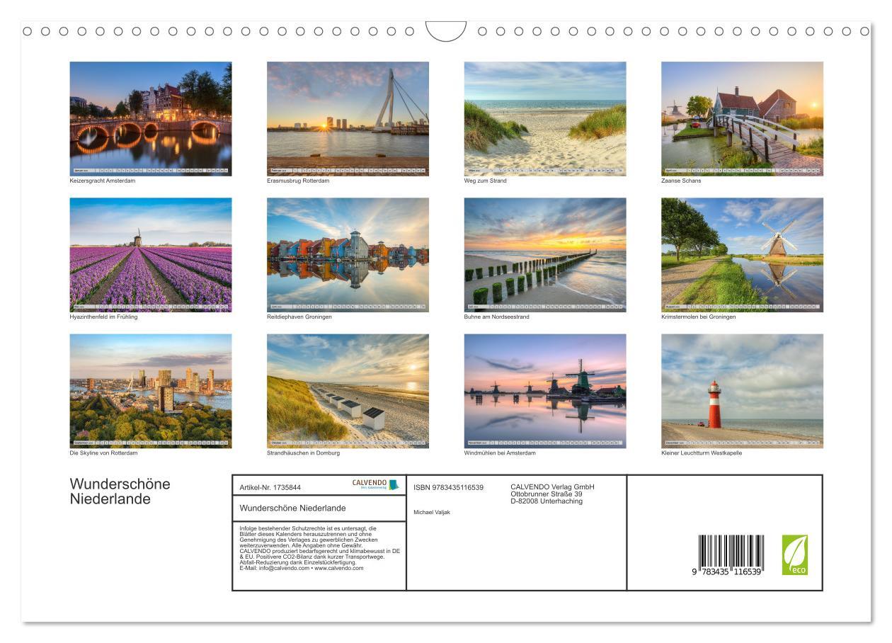 Bild: 9783435116539 | Wunderschöne Niederlande (Wandkalender 2025 DIN A3 quer), CALVENDO...