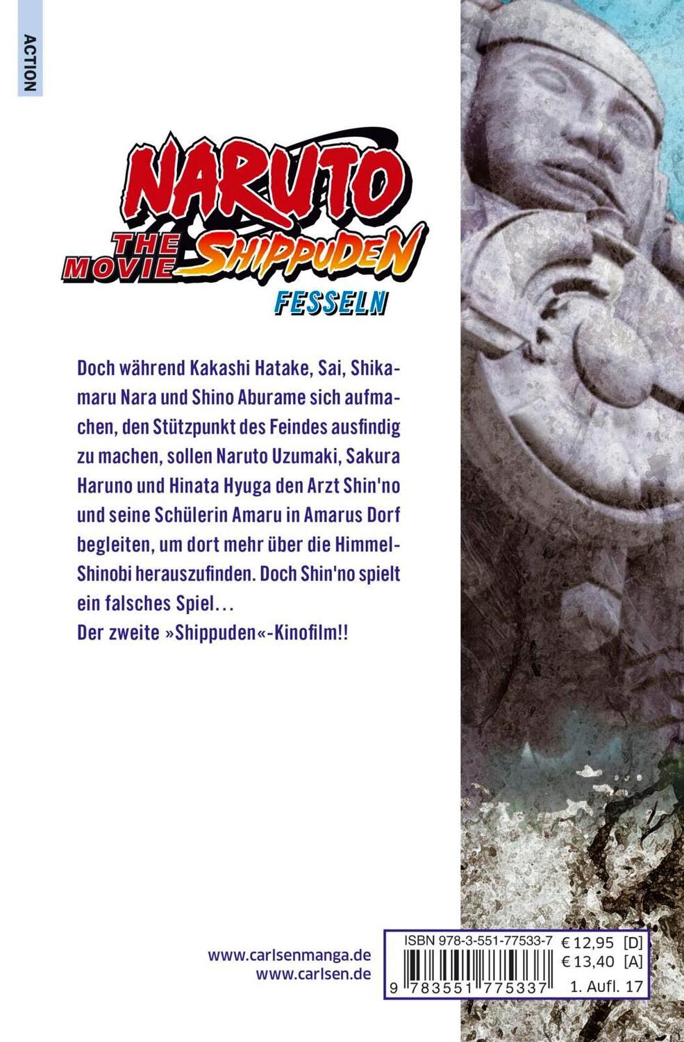 Rückseite: 9783551775337 | Naruto the Movie: Shippuden - Fesseln | Masashi Kishimoto | Buch