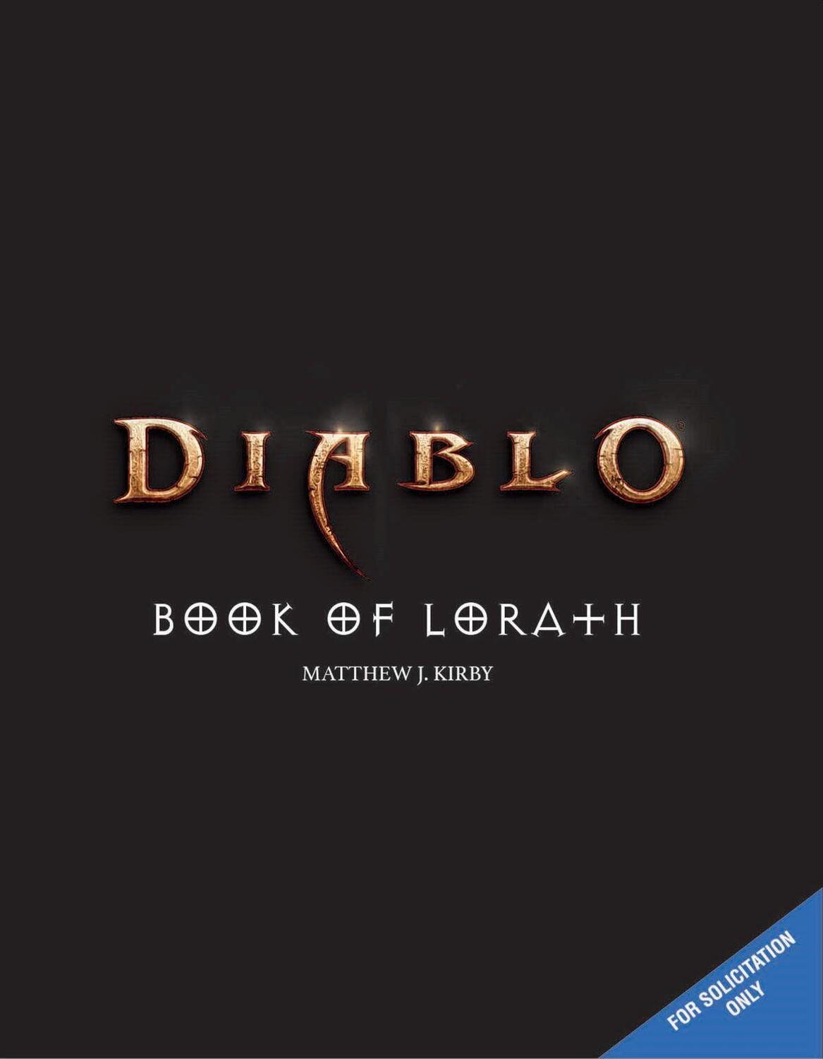 Cover: 9781956916140 | Diablo: Book of Lorath | Matthew J. Kirby | Buch | Gebunden | Englisch