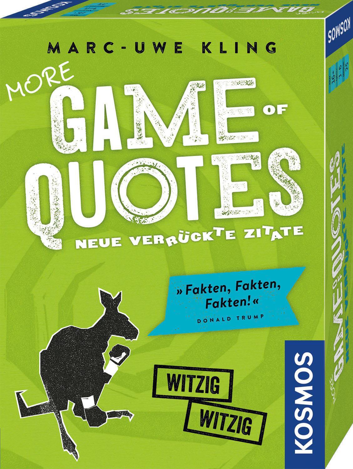 Cover: 4002051693145 | More Game of Quotes | 3 - 6 Spieler | Spiel | Deutsch | 2019 | Kosmos