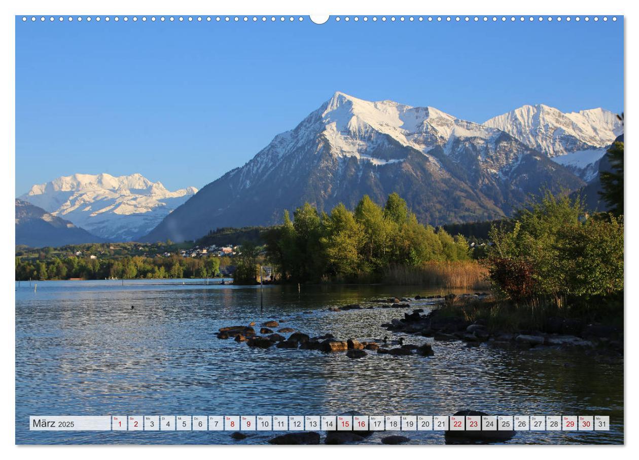 Bild: 9783435350032 | Bergblicke der Schweiz (Wandkalender 2025 DIN A2 quer), CALVENDO...