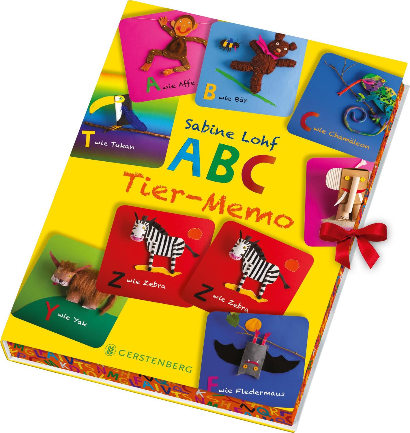 Cover: 4250915931746 | ABC-Tier-Memo | 64 farbige Memokarten in einer Geschenkbox | Lohf