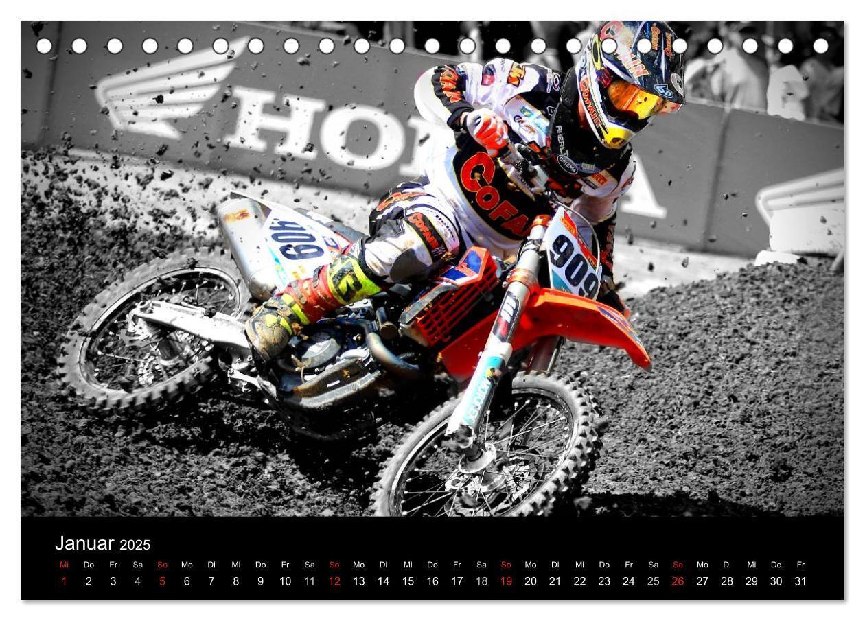 Bild: 9783435516735 | Motocross Kalender - Emotionen auf 2 Rädern (Tischkalender 2025 DIN...