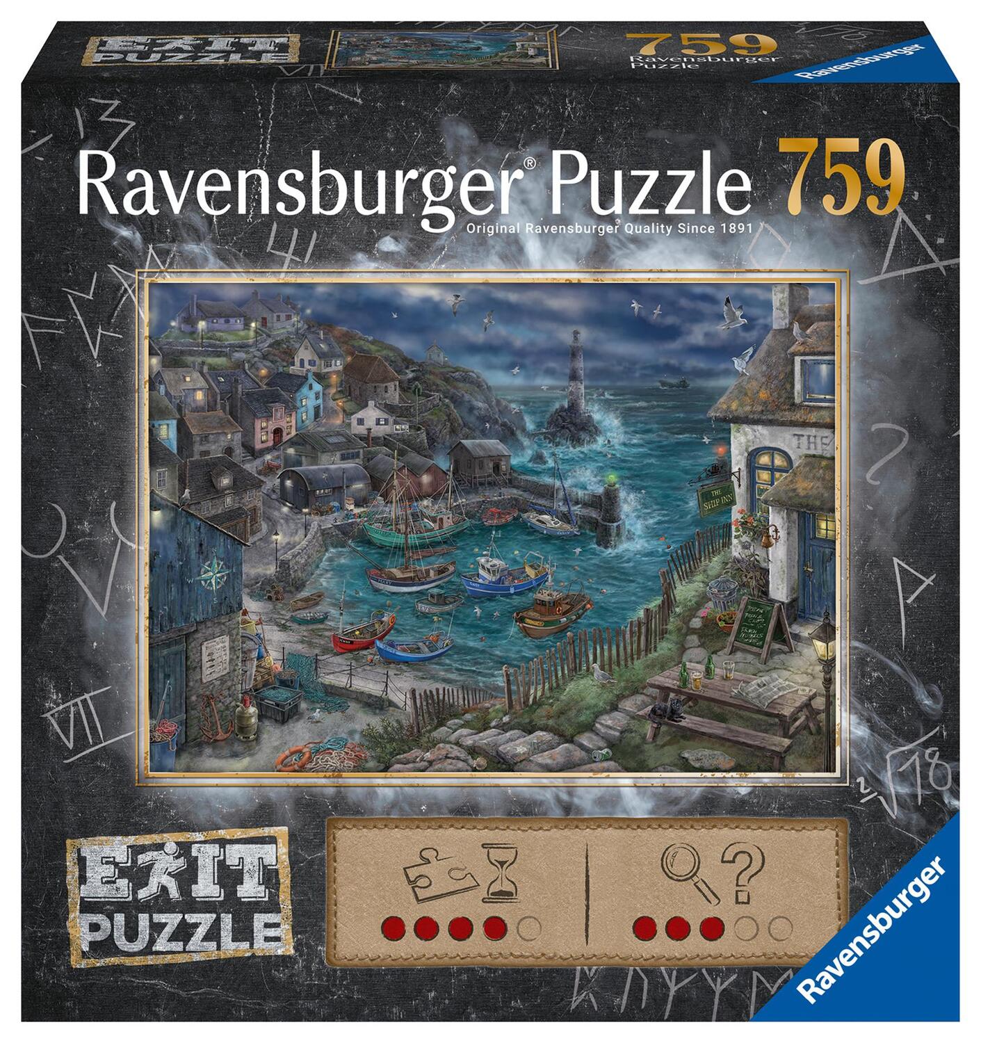 Cover: 4005556173655 | Ravensburger EXIT Puzzle 17365 Das Fischerdorf - 759 Teile Puzzle...