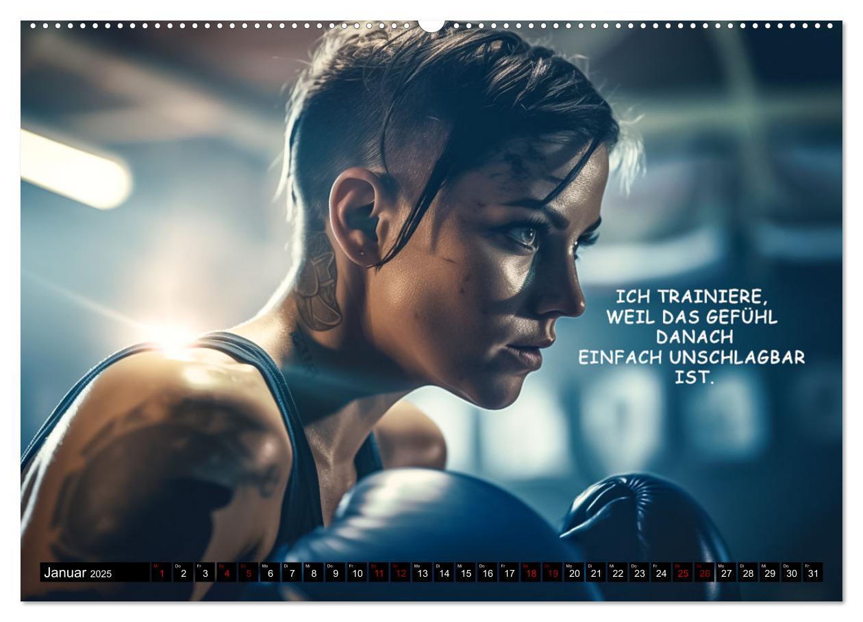 Bild: 9783383909719 | Motivation und Boxen (Wandkalender 2025 DIN A2 quer), CALVENDO...