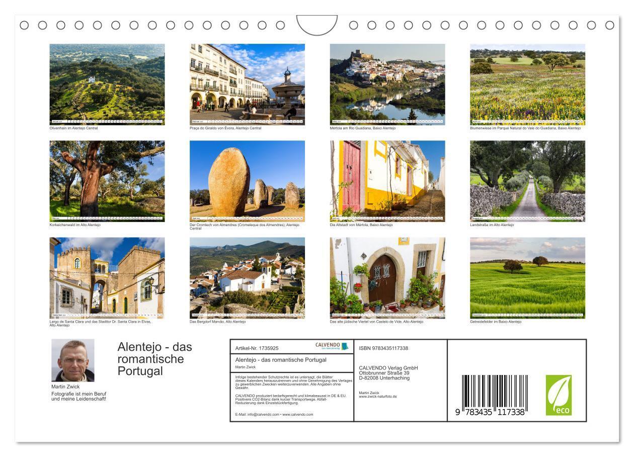 Bild: 9783435117338 | Alentejo - das romantische Portugal (Wandkalender 2025 DIN A4...