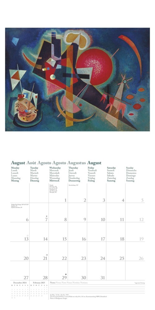 Bild: 4002725994097 | N NEUMANNVERLAGE - Kandinsky 2025 Broschürenkalender, 30x30cm,...