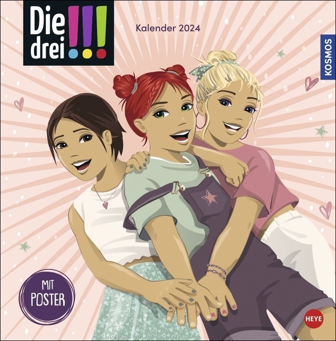 Cover: 9783756407811 | Die drei !!! Broschurkalender 2024. Das Mädchen-Detektiv-Trio in...