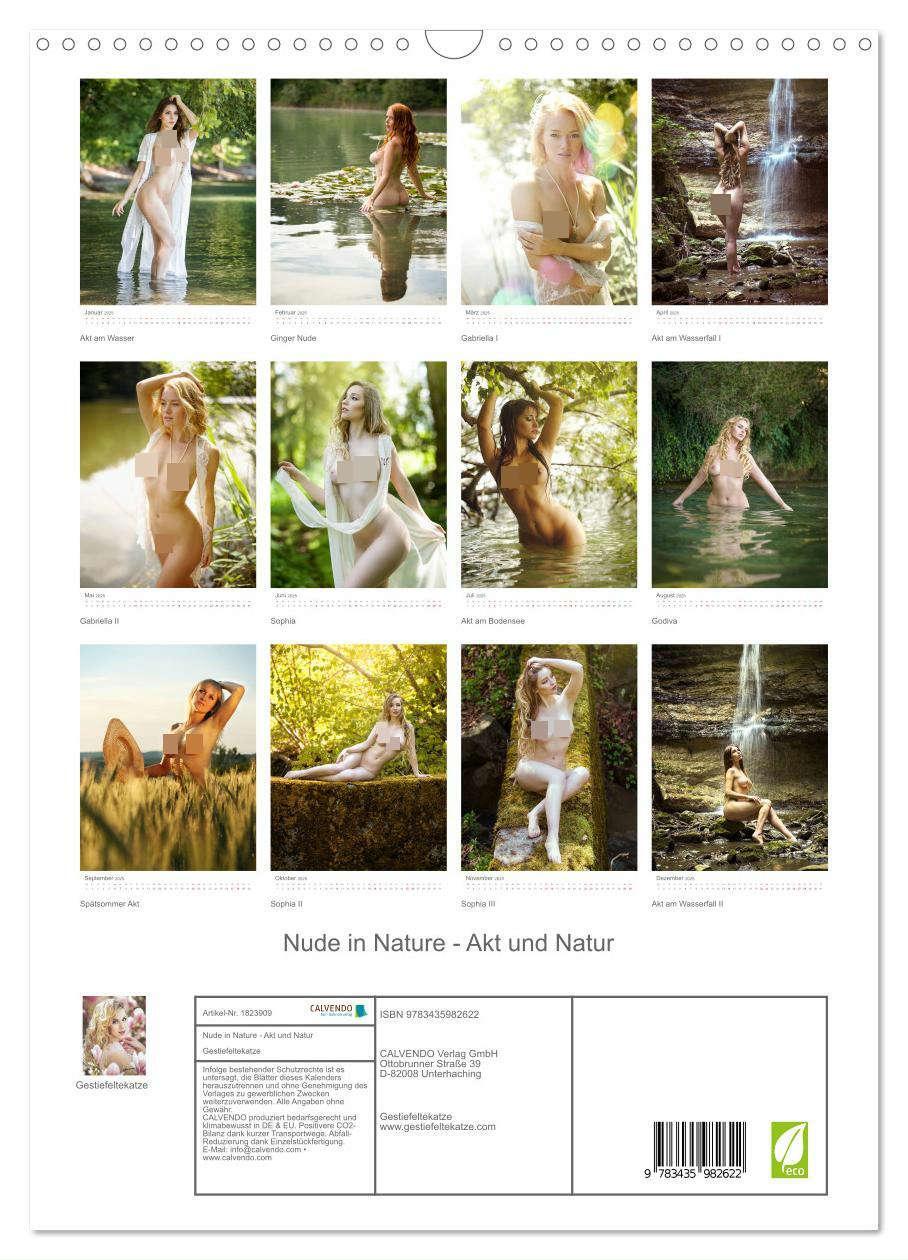 Bild: 9783435982622 | Nude in Nature - Akt und Natur (Wandkalender 2025 DIN A3 hoch),...