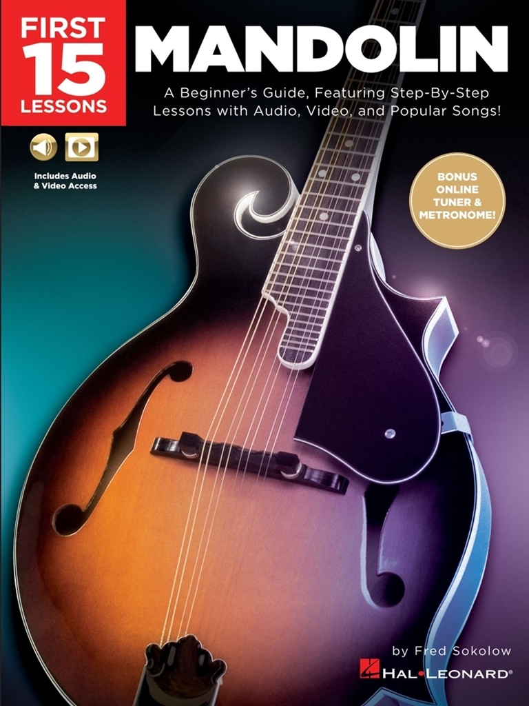 Cover: 888680915018 | First 15 Lessons - Mandolin | Mandolin | Buch + Medien Online | 2020