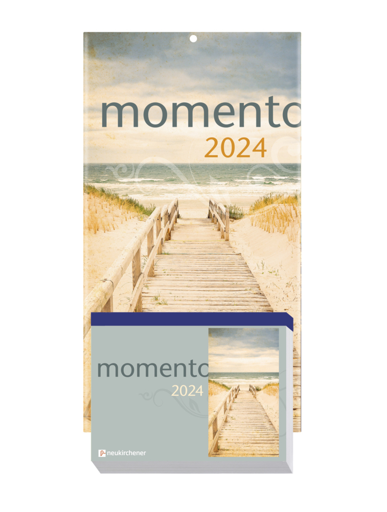 Cover: 9783965360471 | momento 2024 - Abreißkalender mit Rückwand und Aufstellfuß | Kalender