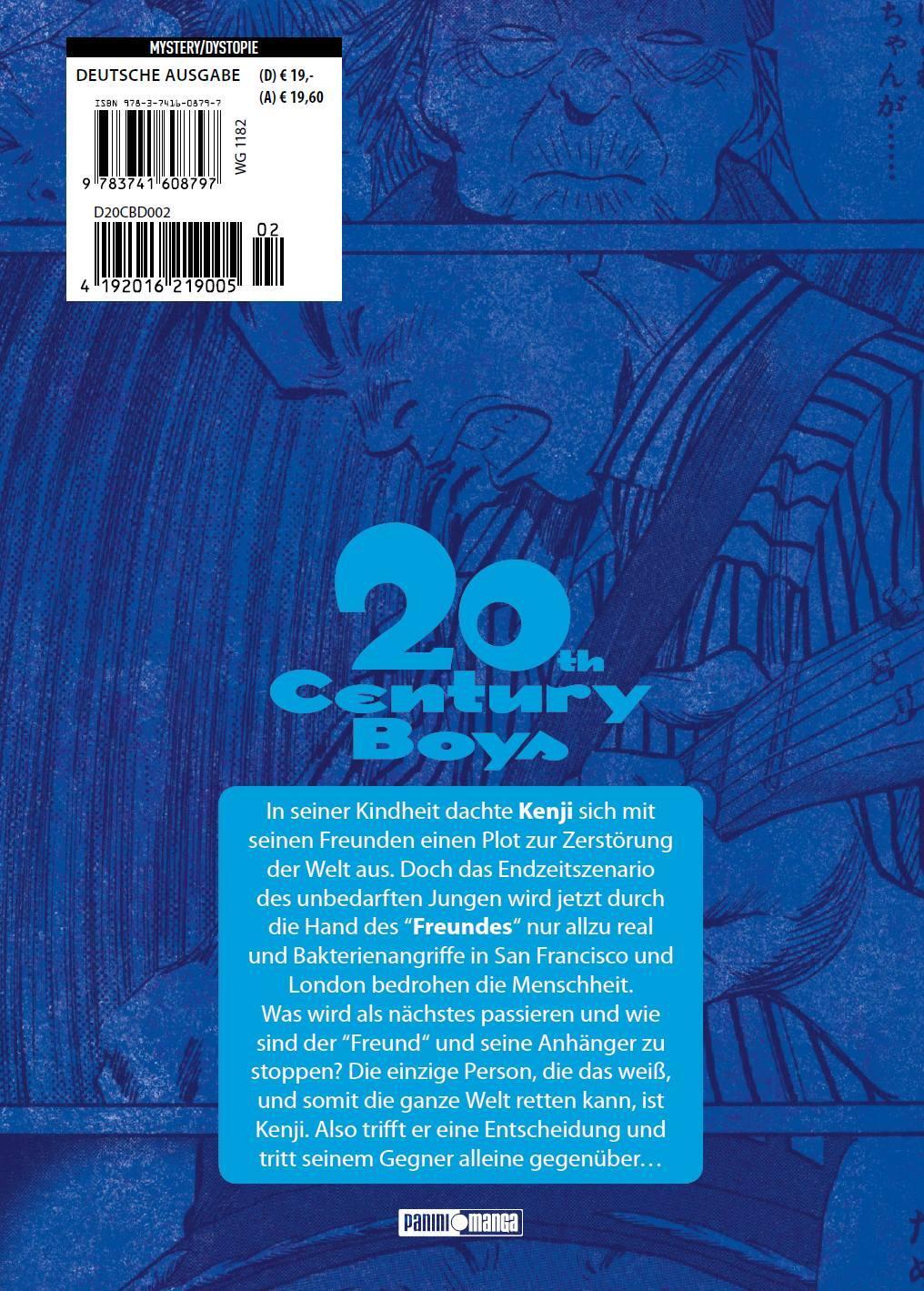 Rückseite: 9783741608797 | 20th Century Boys: Ultimative Edition | Bd. 2 | Naoki Urasawa | Buch