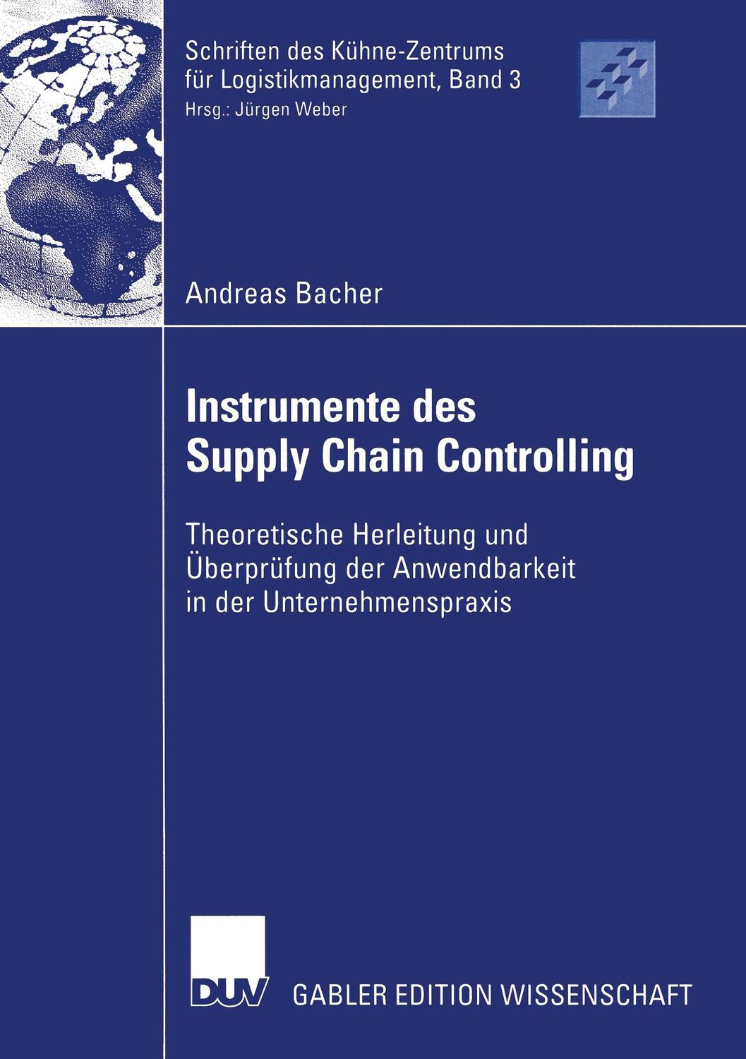 Cover: 9783824479856 | Instrumente des Supply Chain Controlling | Andreas Bacher | Buch