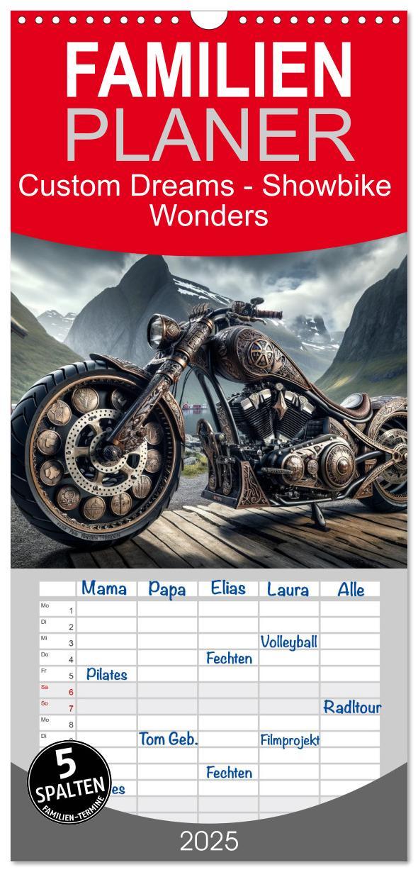 Cover: 9783457188675 | Familienplaner 2025 - Custom Dreams - Showbike Wonders mit 5...