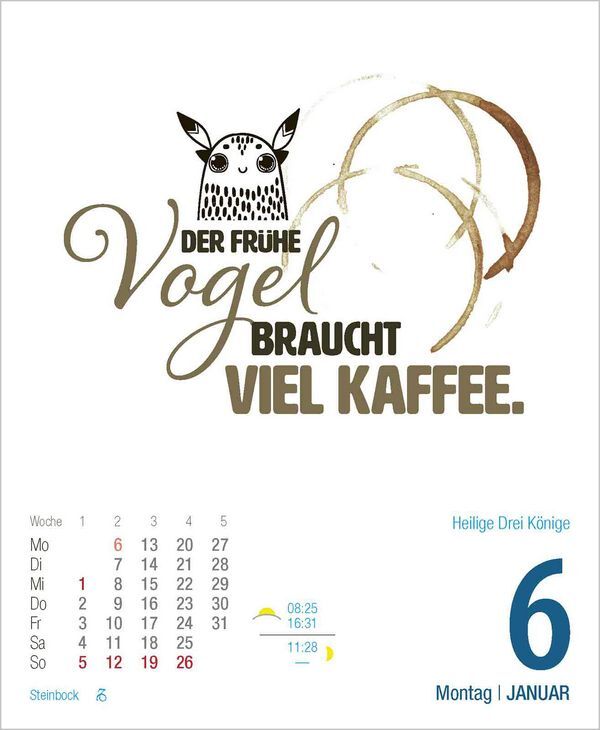 Bild: 9783731877455 | Visual Words 2025 | TypoArt Tages-Abreisskalender | Korsch Verlag