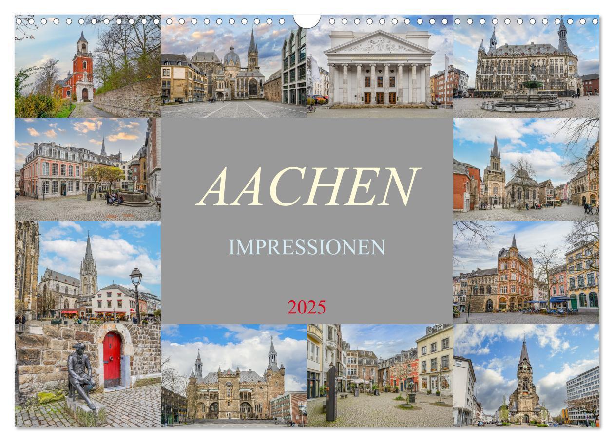 Cover: 9783383832918 | Aachen Impressionen (Wandkalender 2025 DIN A3 quer), CALVENDO...