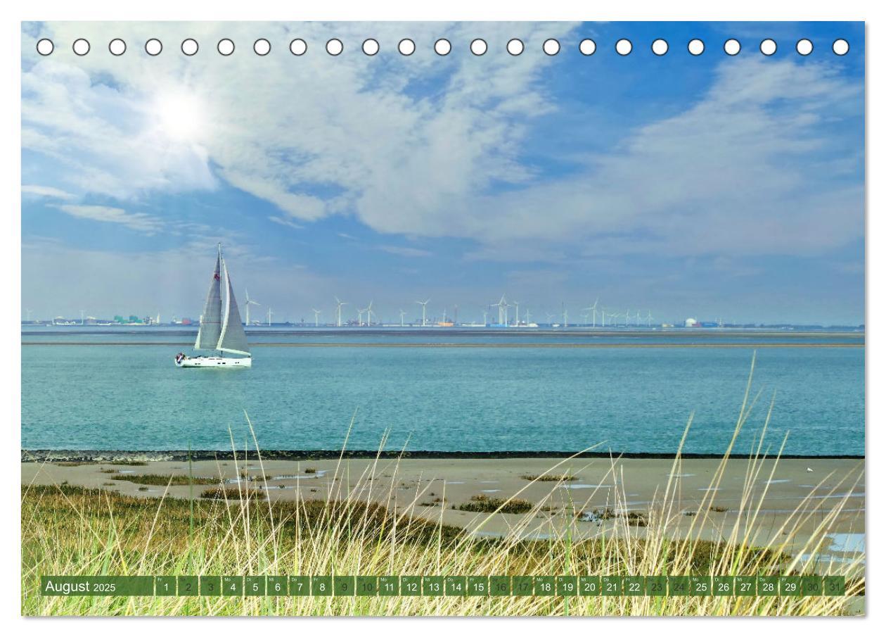 Bild: 9783383901058 | Zeeland - Wasser, Sand und Meer (Tischkalender 2025 DIN A5 quer),...