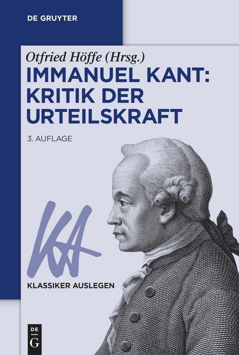 Cover: 9783110780833 | Immanuel Kant: Kritik der Urteilskraft | Otfried Höffe | Taschenbuch