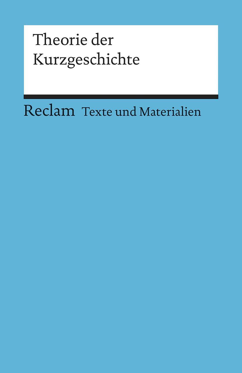 Cover: 9783150150573 | Theorie der Kurzgeschichte | Hans-Christoph Graf von Nayhauss | Buch
