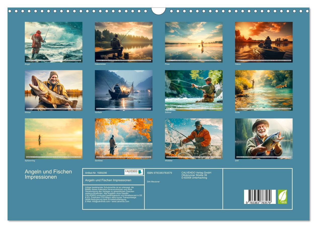 Bild: 9783383783579 | Angeln und Fischen Impressionen (Wandkalender 2025 DIN A3 quer),...