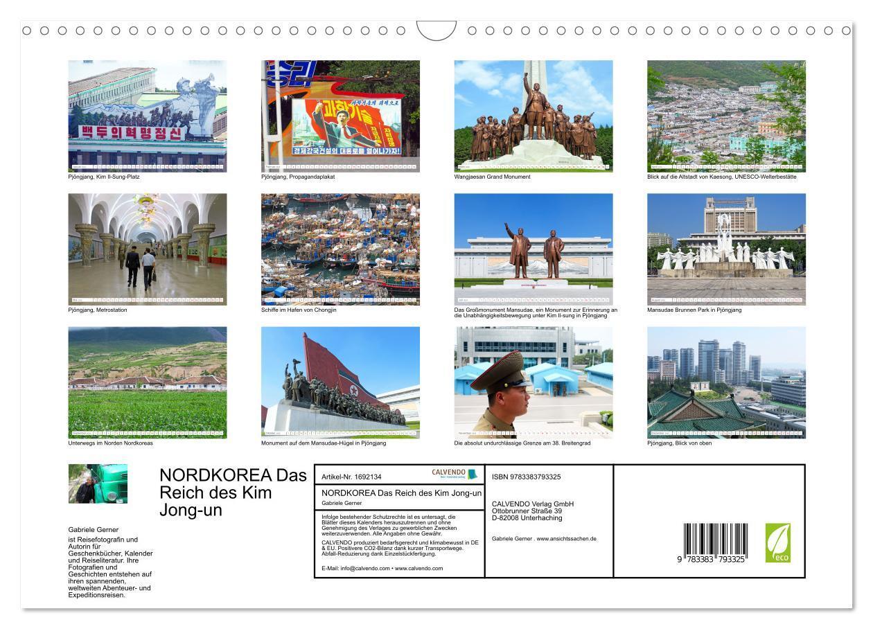 Bild: 9783383793325 | NORDKOREA Das Reich des Kim Jong-un (Wandkalender 2025 DIN A3...