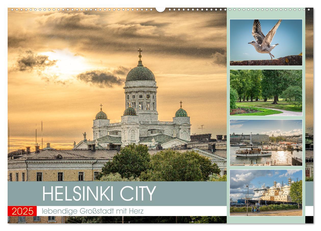 Cover: 9783383945304 | HELSINKI CITY (Wandkalender 2025 DIN A2 quer), CALVENDO Monatskalender