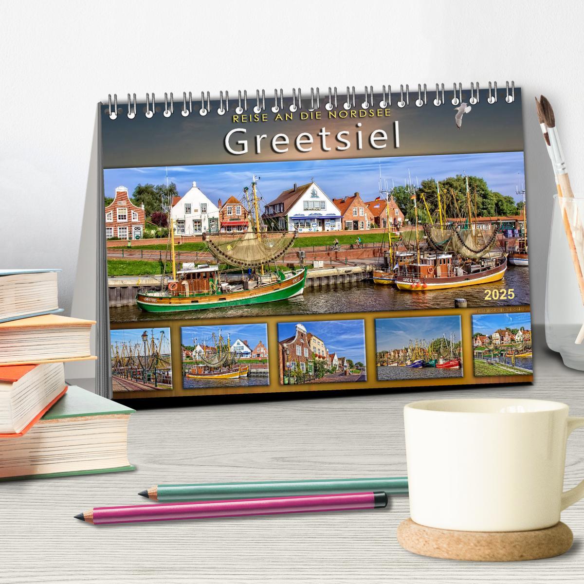 Bild: 9783435432820 | Reise an die Nordsee - Greetsiel (Tischkalender 2025 DIN A5 quer),...