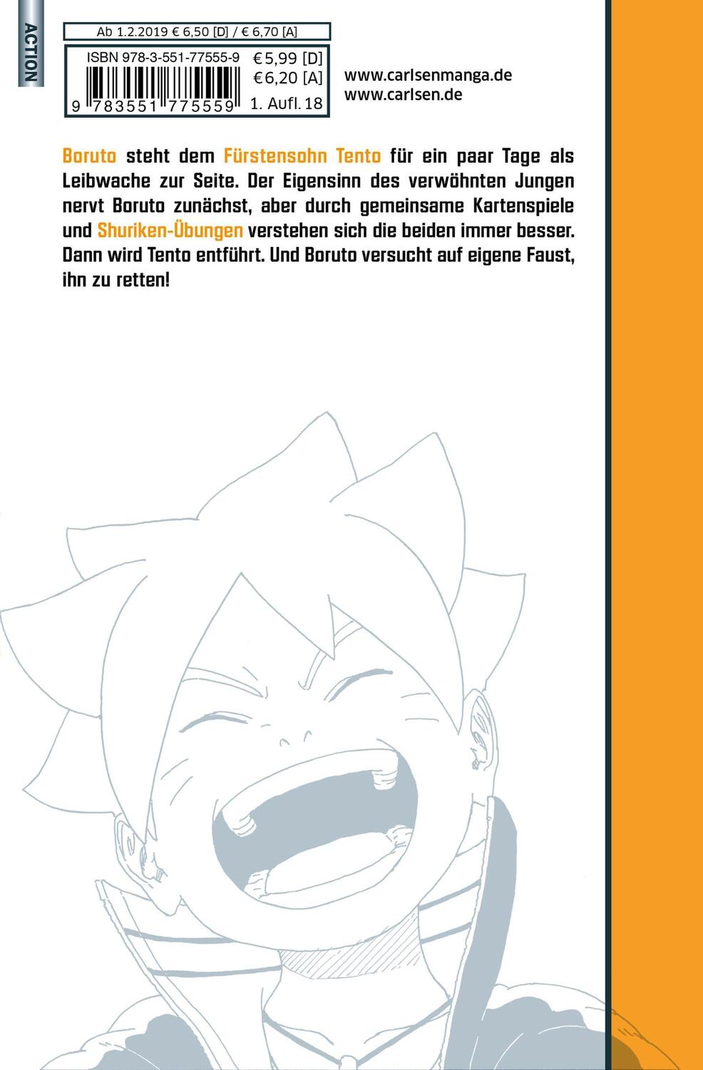 Rückseite: 9783551775559 | Boruto - Naruto the next Generation 4 | Masashi Kishimoto (u. a.)