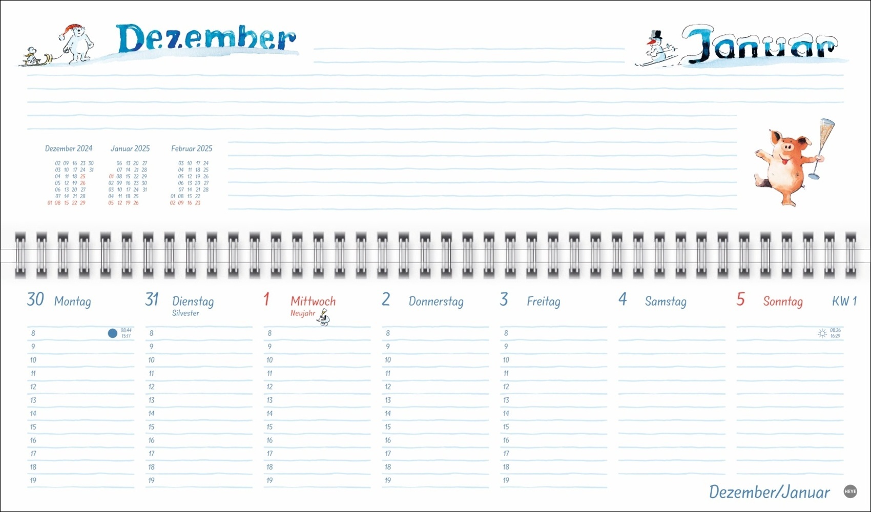 Bild: 9783756406548 | Helme Heine: Wochenquerplaner 2025 | Helme Heine | Kalender | 112 S.