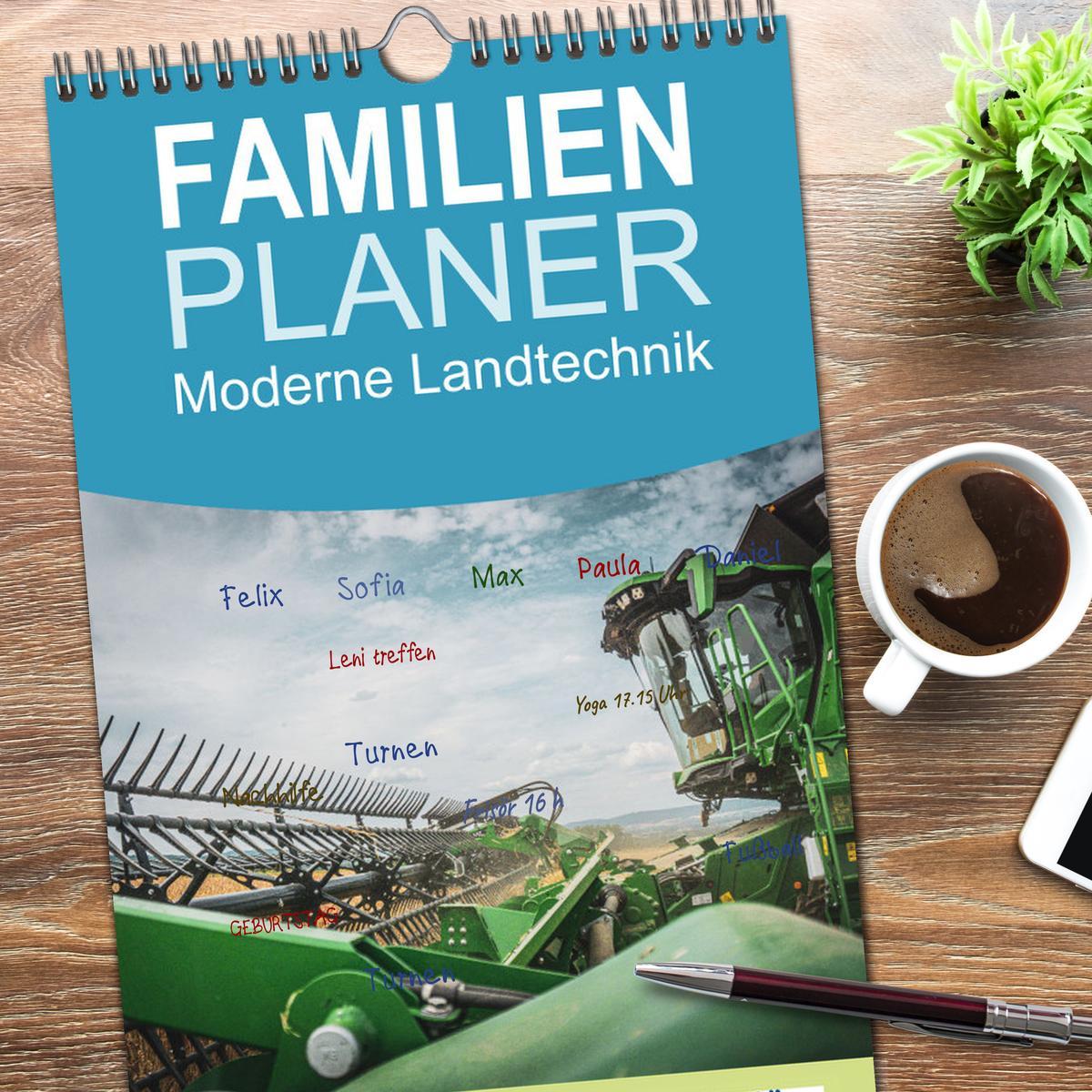 Bild: 9783457221822 | Familienplaner 2025 - Moderne Landtechnik mit 5 Spalten...