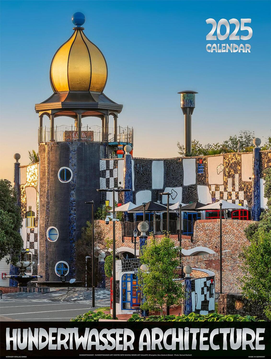 Cover: 9783910430129 | Großer Hundertwasser Architektur Kalender 2025 | Wörner Verlag GmbH