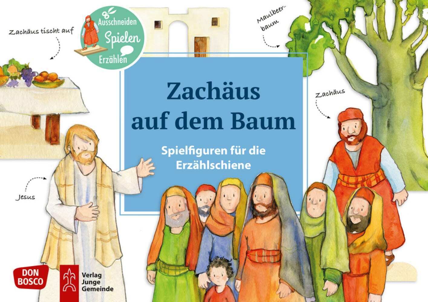 Cover: 4260179515996 | Zachäus auf dem Baum. | Ausschneiden. Spielen. Erzählen. | Petra Lefin