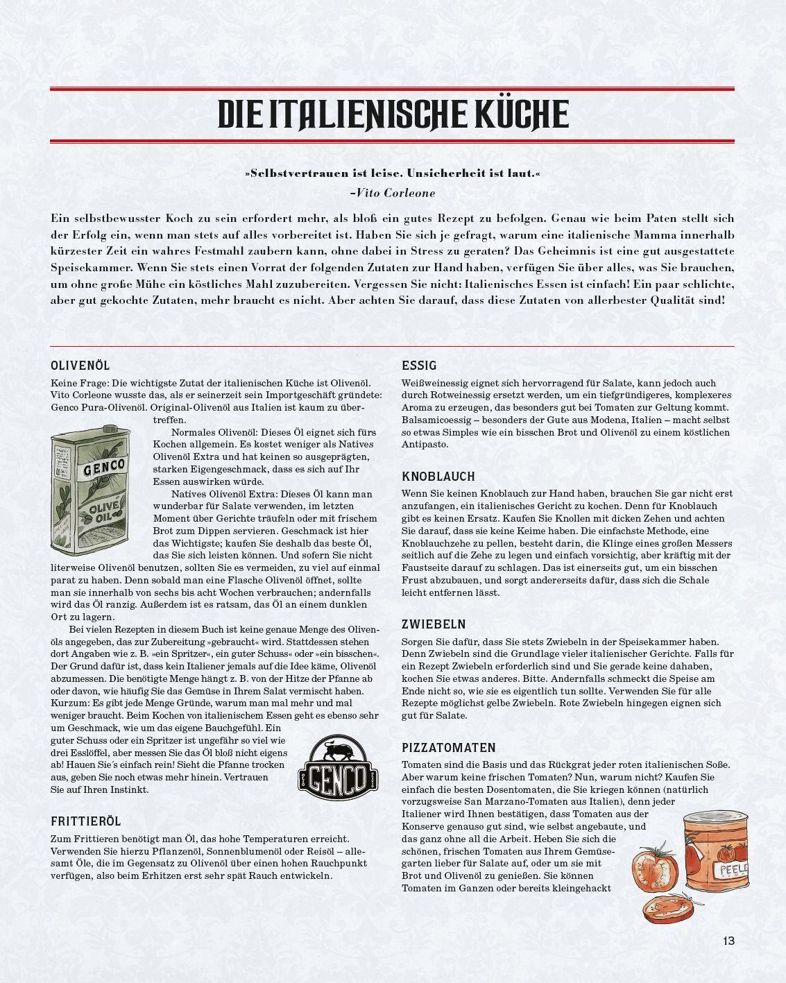 Bild: 9783833239106 | Der Pate: Das Kochbuch der Corleone-Familie | Liliana Battle | Buch