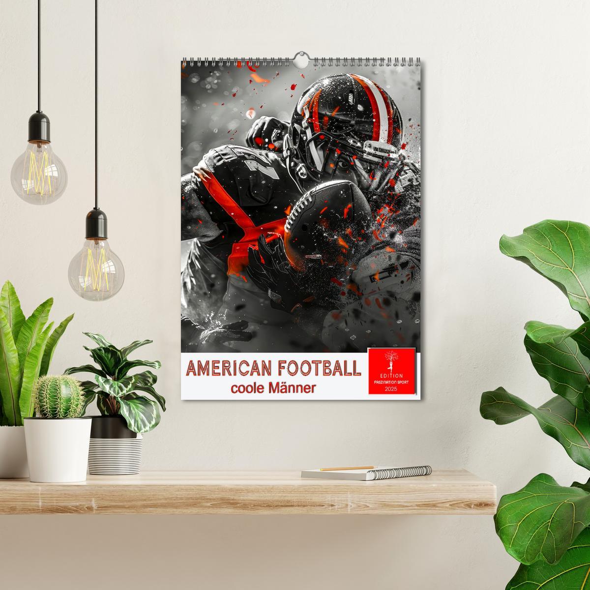 Bild: 9783457129852 | American Football - coole Männer (Wandkalender 2025 DIN A3 hoch),...