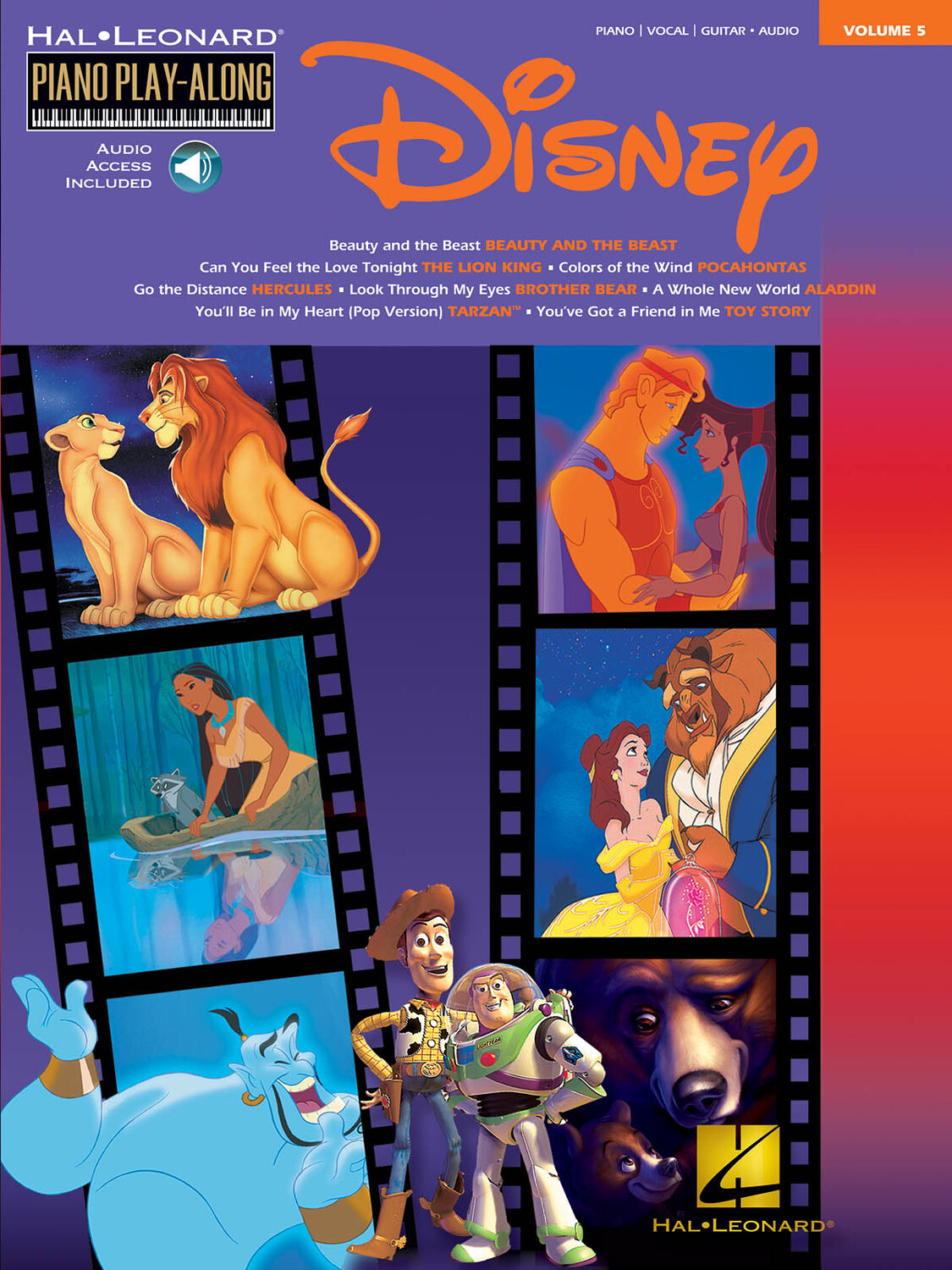 Cover: 73999451917 | Disney | Piano Play-Along Volume 5 | Hal Leonard Piano Play-Along