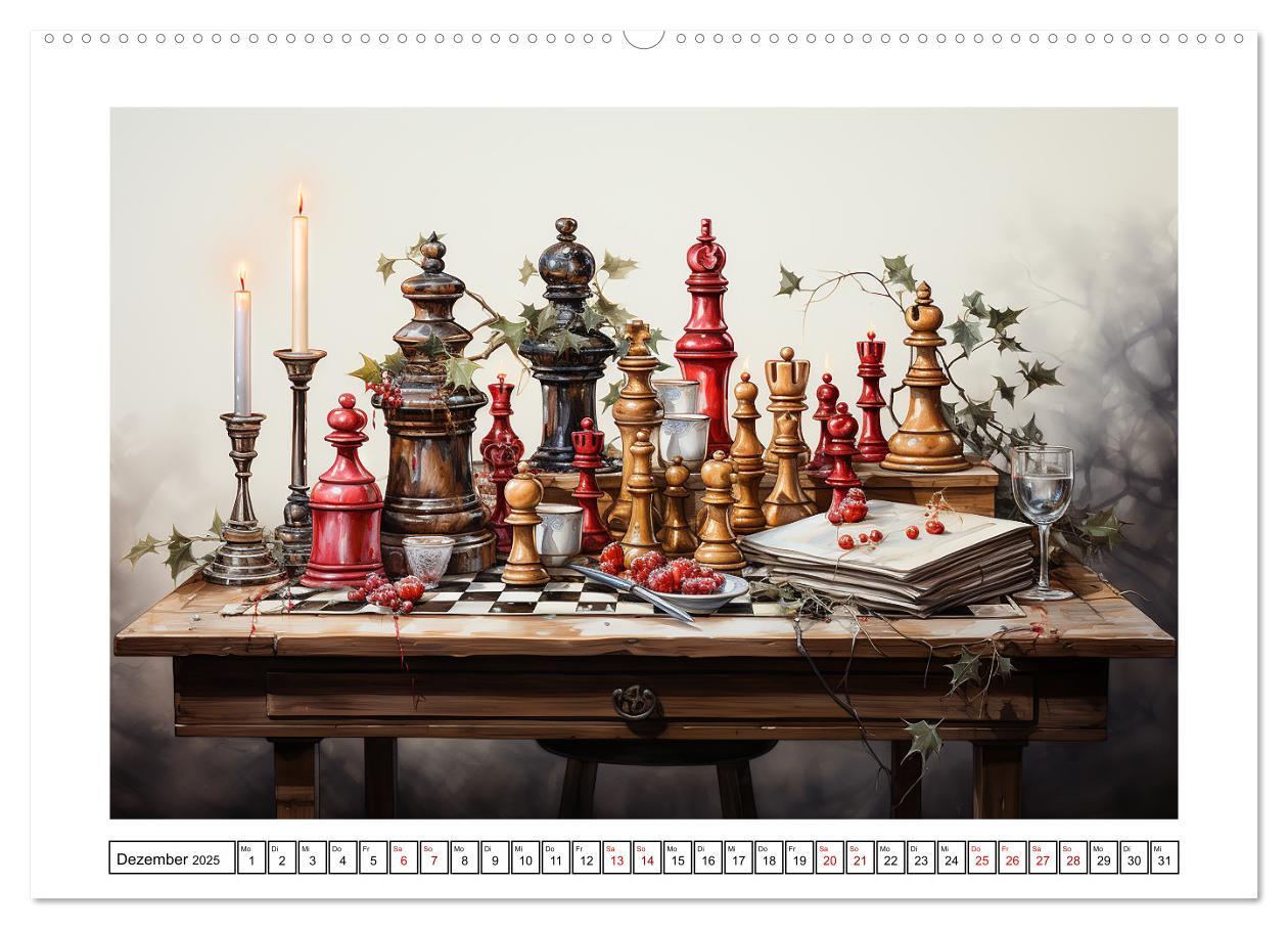 Bild: 9783383879005 | Schach Matt (hochwertiger Premium Wandkalender 2025 DIN A2 quer),...