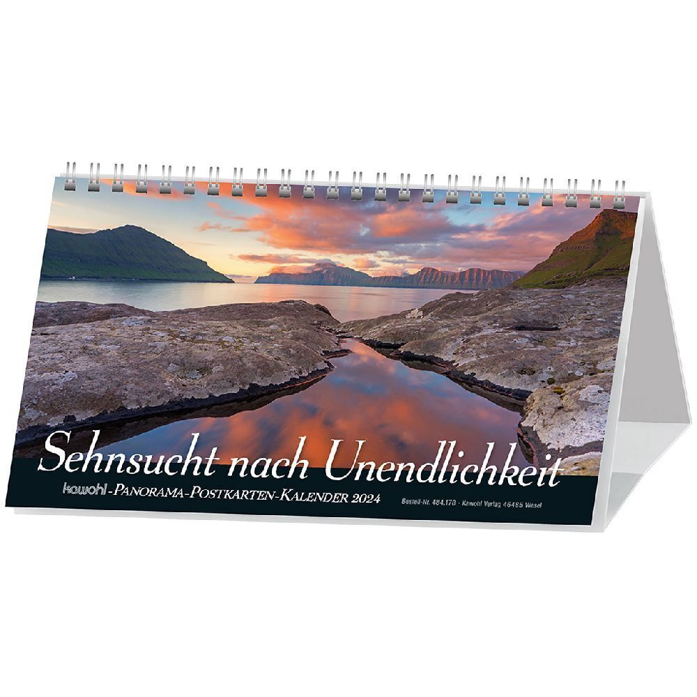 Cover: 9783754817841 | Sehnsucht nach Unendlichkeit 2024 | Panorama-Postkarten-Kalender