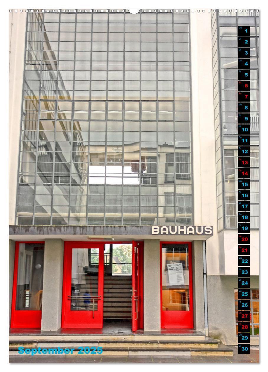 Bild: 9783435916481 | 100 Jahre Bauhaus Dessau (Wandkalender 2025 DIN A2 hoch), CALVENDO...