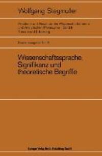 Cover: 9783540050209 | Wissenschaftssprache, Signifikanz und theoretische Begriffe. Tl.B