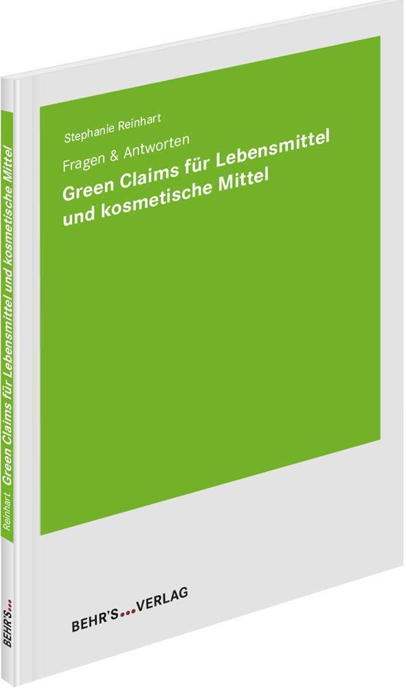 Cover: 9783954688760 | Green Claims für Lebensmittel und kosmetische Mittel | Reinhart | Buch