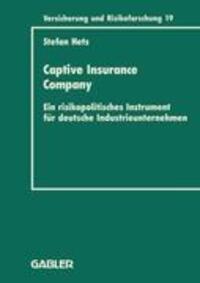 Cover: 9783409188197 | Captive Insurance Company | Stefan Hets | Taschenbuch | Paperback | xv