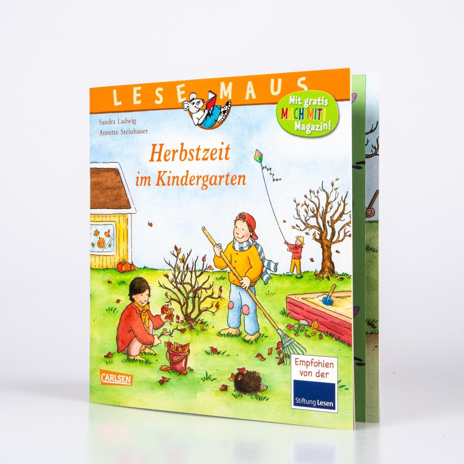 Bild: 9783551086730 | LESEMAUS 3: Herbstzeit im Kindergarten | Sandra Ladwig | Taschenbuch