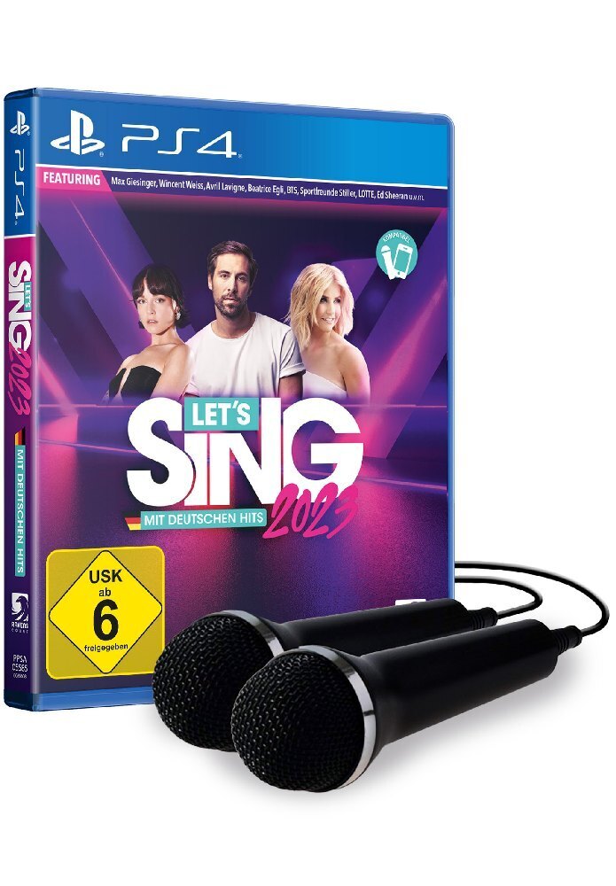 Cover: 4020628639822 | Let's Sing 2023 German Version [+ 2 Mics (USK), 1 PS4-Blu-Ray-Disc