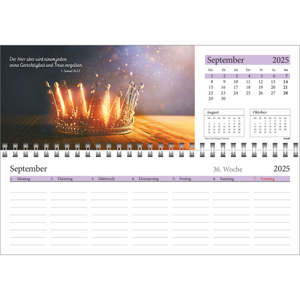 Bild: 9783754825457 | In deine Hand leg ich den Tag 2025 | Wochen-Tischkalender | Kalender